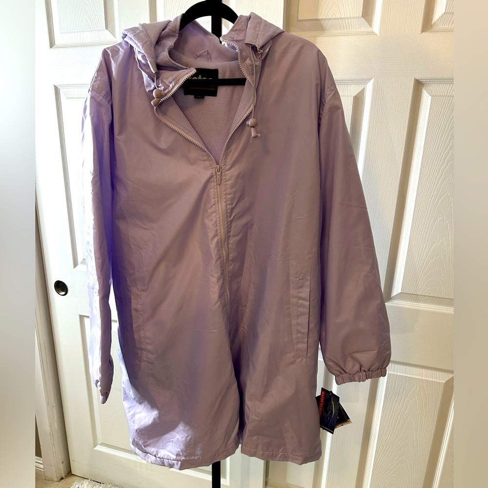Lightweight Hooded Windbreaker Jacket - Lavender